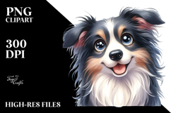Cute Border Collie, High-Res PNG Product Image 2