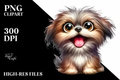 Cute Crazy Furrm Shih Tzu Watercolor Product Image 3