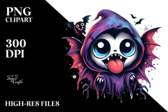 Expressive Mini Banshee with Crazy Face, Vibrant PNG Product Image 2