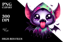 Funny Tiny Mini Banshee, Spooky Hoodie, Transparent PNG Product Image 2