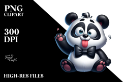 Silly Panda Digital PNG Product Image 2