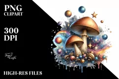 Detailed Shiny Mushroom, Transparent PNG Product Image 1