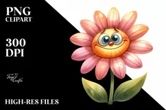 Funny Expressive Flower, High-Res PNG Product Image 3