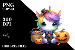 Baby Unicorn for Halloween | Clipart Product Image 2