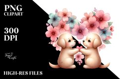 Labrador Retriever Behind Heart Tail Unite PNG Product Image 2