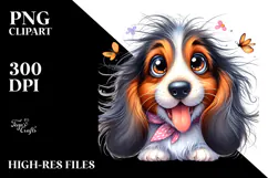 Cute Basset Hound with Big Eyes PNG Product Image 2