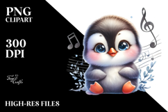 Cute Baby Penguin PNG Product Image 2