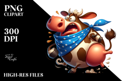 Comical Bandana with Large Udder, PNG Product Image 2