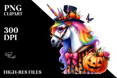 Unicorn for Halloween | Clipart Product Image 1