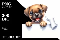 Cute Baby Great Dane Watercolor | Sublimation | Clipart Product Image 3