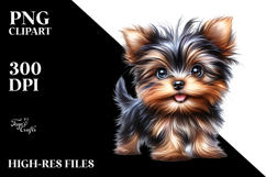 Watercolor Baby Yorkshire Terrier, High-Res PNG Product Image 2