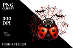 Funny Ladybug Vampire Fangs | Clipart Product Image 2