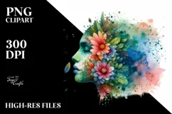Vibrant Made of Flowers, Abstract PNG Product Image 1