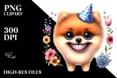 Watercolor Pomeranian Clipart Product Image 3