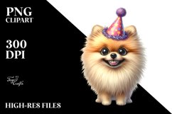 Watercolor Pomeranian Clipart Product Image 1