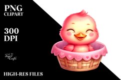 Vibrant Duck Cuddling PNG Product Image 2