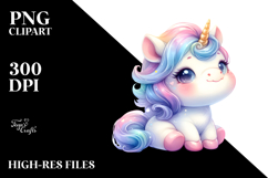 Cute Baby Unicorn PNG Product Image 2