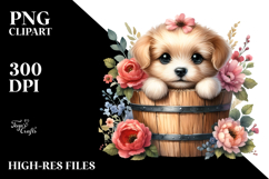 Cute Baby Dog with Big Eyes JPEG Product Image 2