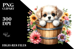 Cute Baby Dog with Big Eyes PNG Product Image 2