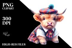 Colorful Cow with Polka Dancer&#039;s Costume, PNG Product Image 1