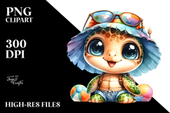 Cute Baby Turtle PNG Product Image 2