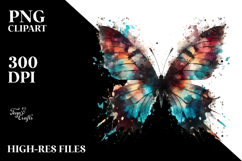 Grunge Butterfly PNG Product Image 2