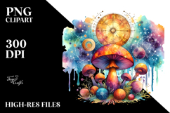 Magical Celestial Mushroom Tarot PNG Product Image 2