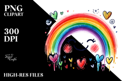 Scribbled Rainbow PNG Product Image 2