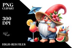 Whimsical Gnome Summer Cocktail PNG Product Image 2