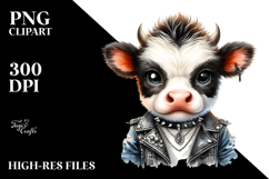 Energetic Baby Cow with Big Eyes PNG Product Image 2