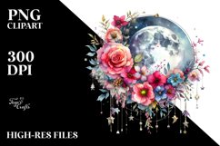 Colorful Magical Celestial Mushroom Splash Clipart Product Image 3