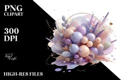 Glossy Lavender with Metallic Insertions PNG Product Image 1
