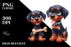 Adorable Doberman Pinscher, Transparent PNG Product Image 2