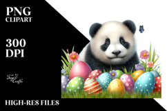 Digital Watercolor with Baby Panda, Transparent PNG Product Image 2