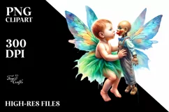 Baby Fairy with Ventriloquist's Dummy PNG Product Image 3