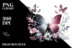 Cute Butterfly Painting PNG Product Image 2