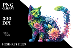 Abstract Vibrant Kitten, PNG Product Image 2