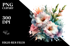 Gladiolus Splash PNG Product Image 2