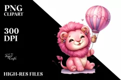 Smiling Cute Baby Lion PNG Product Image 2