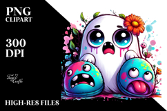 Silly Cute Ghost PNG Product Image 2