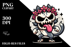 Aggresive Animal Skull PNG Product Image 2