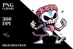 Aggresive Animal Skull PNG Product Image 2