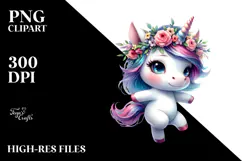 Baby Unicorn Dancing PNG Product Image 2