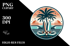 Retro Tropical Tree Surf, 20 oz Tumbler Product Image 2