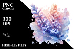 Abstract Hyacinth Frame, PNG Product Image 2