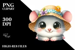 Funny Baby Mouse Sun Hat | Sublimation Clipart Product Image 3