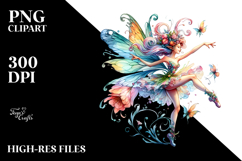 Fairy Dancing in Vibrant Watercolor Product Image 2