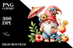 Gnome in Summer Clothes, Transparent PNG Product Image 2
