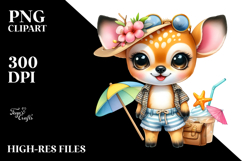 Cute Baby Deer at the Beach PNG Product Image 2