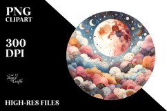 Washed Colorful Vintage Moon Product Image 3